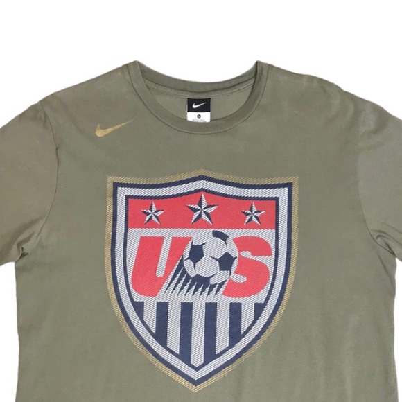 Nike Green Organic Cotton U.S. Soccer Graphic Crew-Neck Short Sleeve T-Shirt - Picture 3 of 8